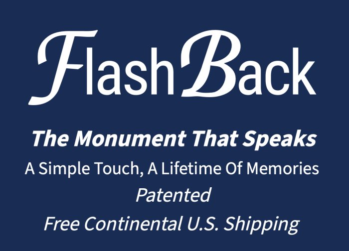 Flashback LLC Redefines the Monument Industry with Patented Device That Turns Silent Gravestones into Living Tributes